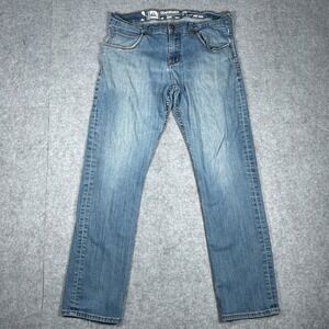 Quiksilver Denim Jeans Men 34 Blue Regular Fit Surf Skate Casual Outdoor